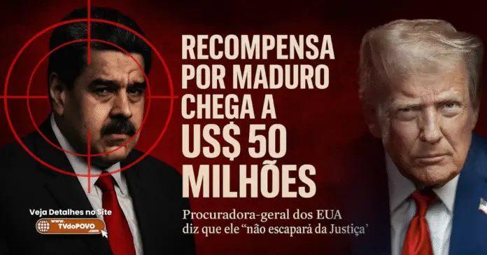 Recompensa pela captura de Nicolás Maduro.